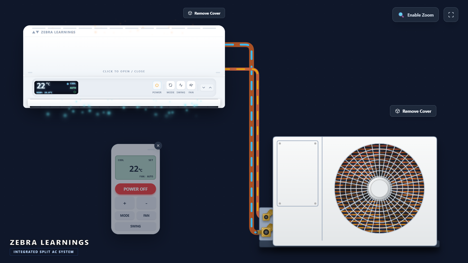 How Split AC Works Simulator